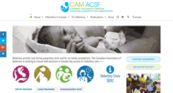 Desktop Screenshot of canadianmidwives.org