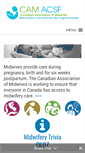 Mobile Screenshot of canadianmidwives.org