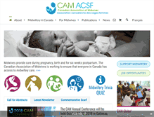 Tablet Screenshot of canadianmidwives.org